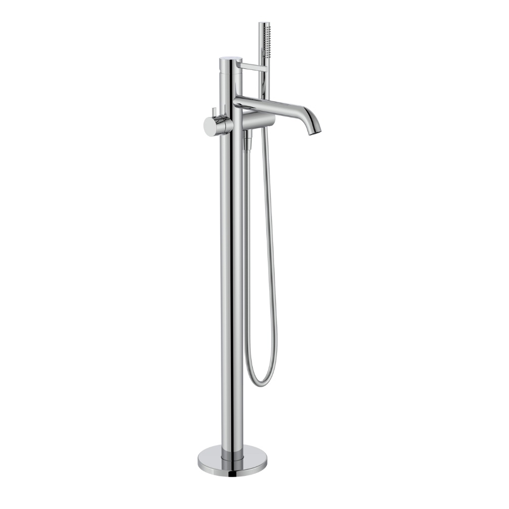 Cut out image of the Roca Ona Chrome Freestanding Bath Shower Mixer